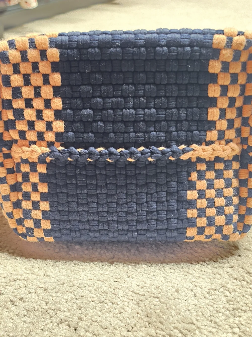 Nena & Co. Blush and Navy Blue Medium Hobo *Never Used*
